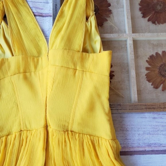 Alessandro Dell'Acqua Yellow Fit and Flare Dress 4 - Picture 3 of 13